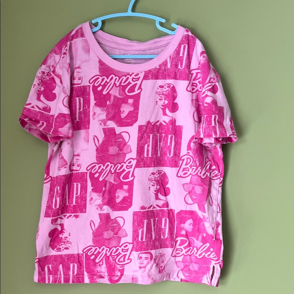 GAP Pink Barbie Graphic Short Sleeve Tee